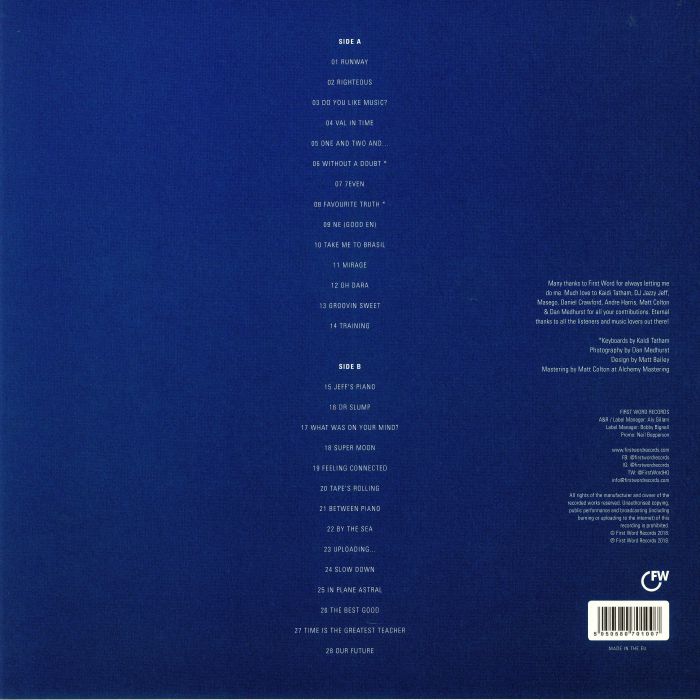 Eric Lau – Examples Volume Two (LP, Blue, First Word Records, 2018) Back Cover