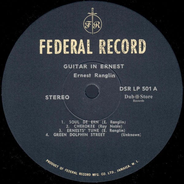 Ernest Ranglin – Guitar In Ernest (LP, Dub Store Records, Federal, 2021) image 03