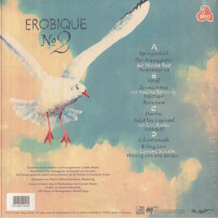 Erobique – No. 2 (2xLP, Gatefold, a sexy, 2023) Back Cover