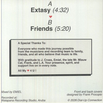 Esmeralda – All My ♥ 4 U (7", Dial-Up Connection, 2026) Back Cover