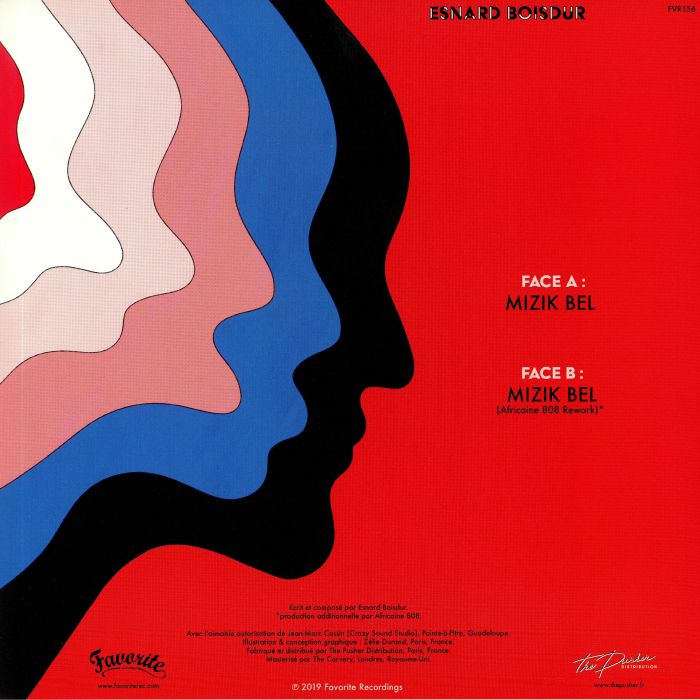 Esnard Boisdur – Mizik Bel (12", Favorite Recordings, 2019) Back Cover