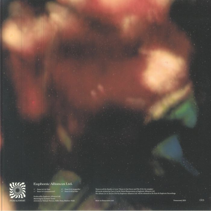 Euphonic Alliances Ltd – Peace Is It In You EP (12", Femacosmé, 2025) Back Cover