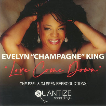 Evelyn "Champagne" King – Love Come Down (Ezel & DJ Spen Reproduction) (12", Quantize Recordings, 2025) Front Cover