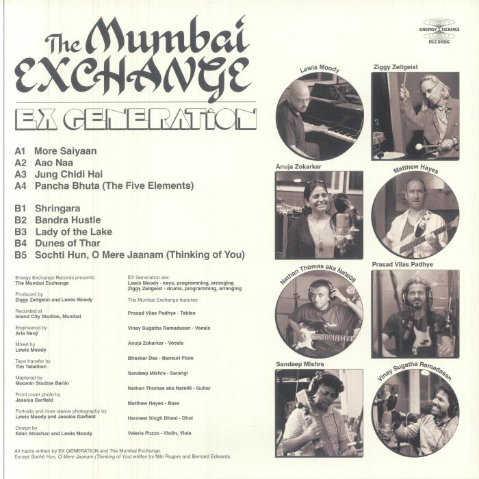 Ex Generation – The Mumbai Exchange (LP, Energy Exchange Records, 2025) Back Cover