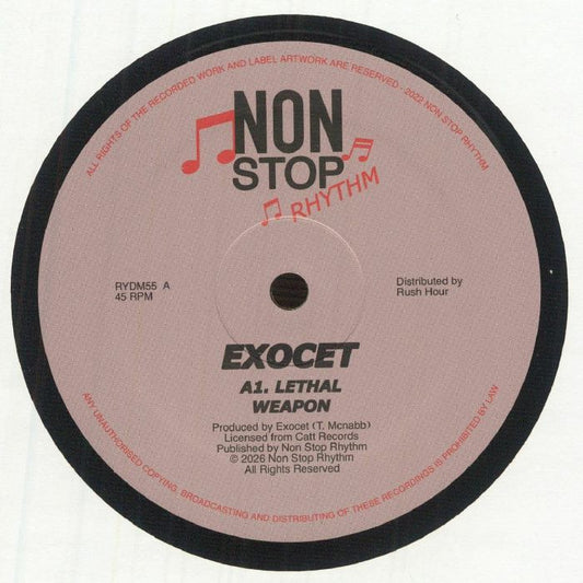 Exocet – Lethal Weapon (12", Non Stop Rhythm, 2026) Front Cover