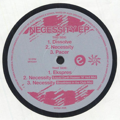 Ezines – Necessity (12", Vertigo, 0) Front Cover