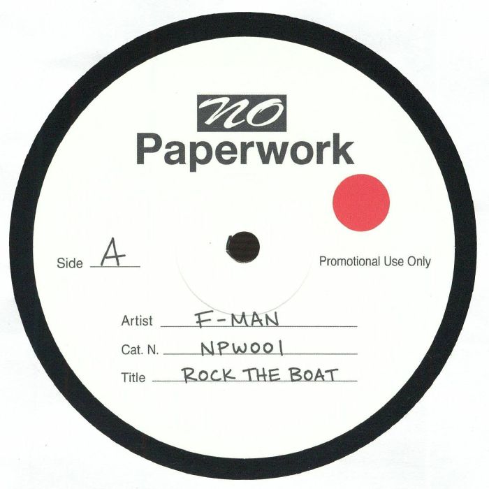 F-Man – Rock The Boat (12", No Paperwork, 2026) Front Cover