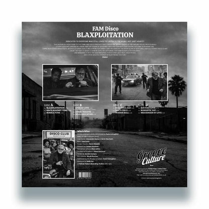 FAM Disco – Blaxploitation (2xLP, Groove Culture Music, 2026) Back Cover