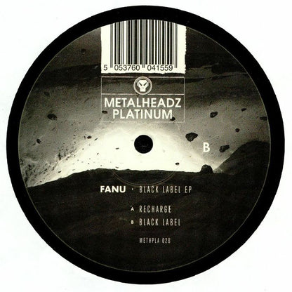 Fanu – Black Label (12", Metalheadz, 2018) Back Cover