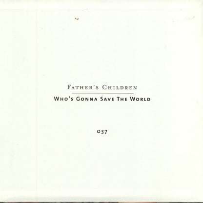 Father's Children – Who's Gonna Save The World (LP, Silver, Numero Group, 2026) Back Cover