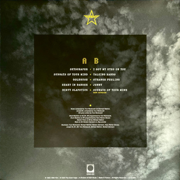 Fex – Skyscraper (LP, Yellow, The Outer Edge, 2025) Back Cover