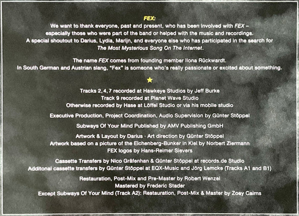 Fex – Skyscraper (LP, Yellow, The Outer Edge, 2025) Image 4