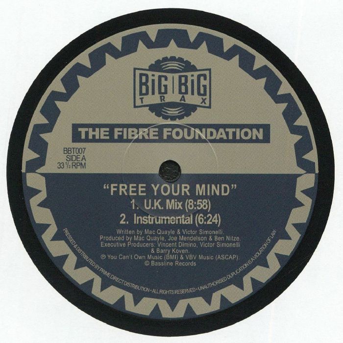 Fibre Foundation – Free Your Mind (12", Big Big Trax, 2026) Front Cover