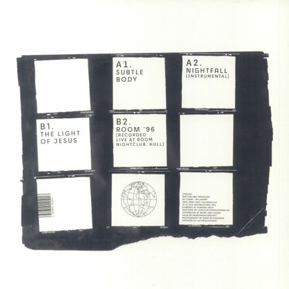 Fila Brazillia – Subtle Body (12", International Feel Recordings, 2023) Back Cover