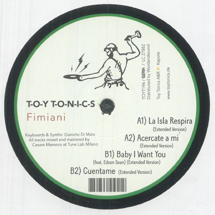 Fimiani – La Isla Respira EP (12", Toy Tonics, 2026) Back Cover