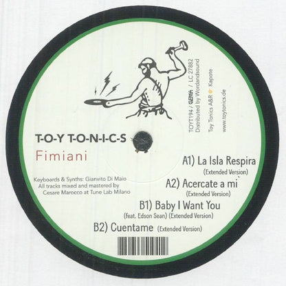Fimiani – La Isla Respira EP (12", Toy Tonics, 2026) Back Cover