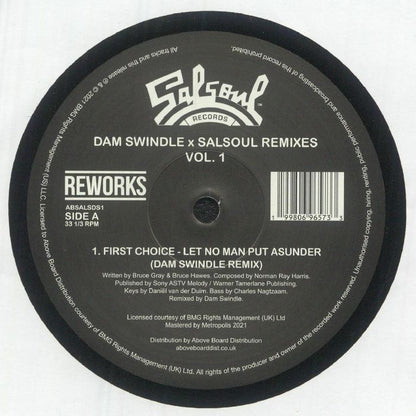Dam Swindle – Dam Swindle x Salsoul Remixes Vol. 1 (12", Salsoul Records, 2026) Front Cover