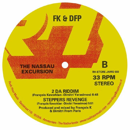 FK & DFP – The Nassau Excursion (12", Rush Hour Store Jams, 2026) Back Cover