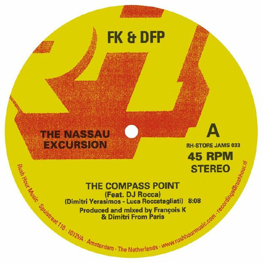 FK & DFP – The Nassau Excursion (12", Rush Hour Store Jams, 2026) Front Cover