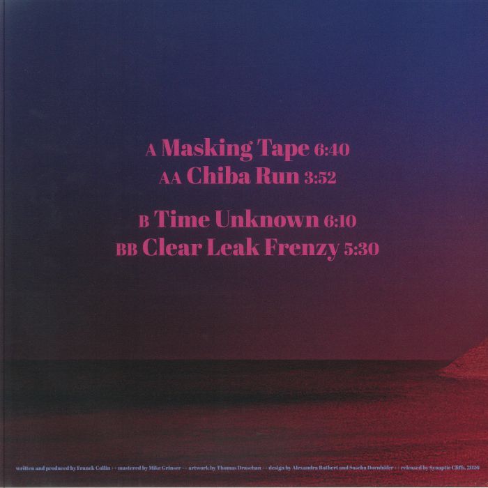 Fleck E.S.C. – The Neuro Pie EP (12", Neon Orange Transparent, Synaptic Cliffs, 2026) Back Cover