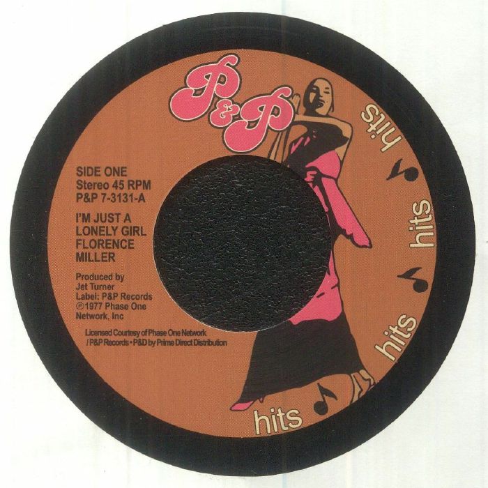 Florence Miller – I'm Just A Lonely Girl / The Groove I'm In (7", P&P Records, 2023) Front Cover