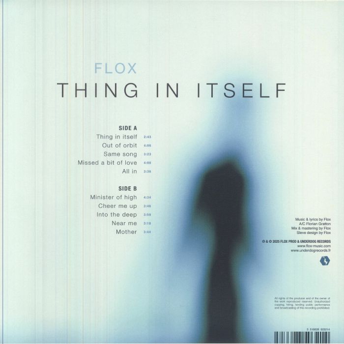 Flox – Thing In Itself (LP, Underdog, 2026) Back Cover