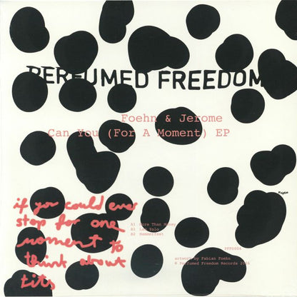 Foehn & Jerome – Can You (For A Moment) EP (12", Perfumed Freedom, 2026) Back Cover