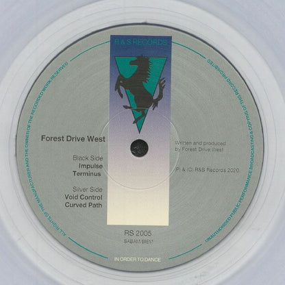 Forest Drive West – Terminus EP (12", Clear, R & S Records, 2021) Back Cover