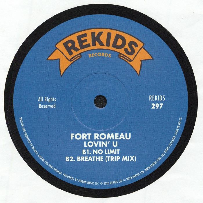 Fort Romeau – Lovin' U (12", REKIDS, 2026) Back Cover