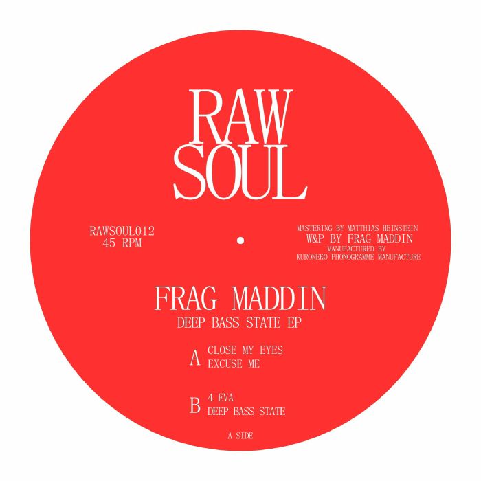 Frag Maddin – Deep Bass State EP (12", Raw Soul, 2026) Front Cover