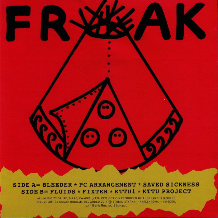 Frak – Project Digitalis  (LP, Börft Records, 2018) Back Cover