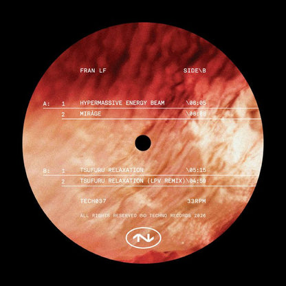 Fran LF – Tech037 (12", TECHNO Records, 2026) Back Cover