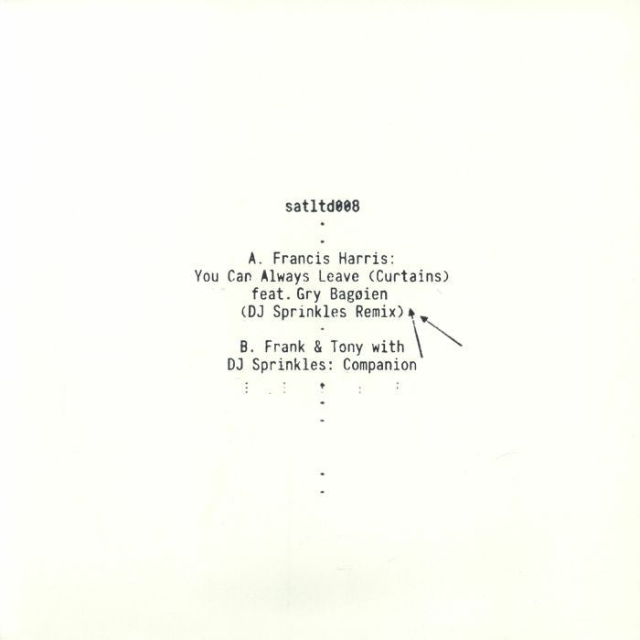 Francis Harris Frank & Tony DJ Sprinkles – You Can Always Leave (Curtains) (DJ Sprinkles Remix) / Companion (12", Scissor and Thread, 2026) Front Cover