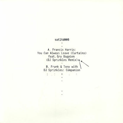 Francis Harris Frank & Tony DJ Sprinkles – You Can Always Leave (Curtains) (DJ Sprinkles Remix) / Companion (12", Scissor and Thread, 2026) Front Cover