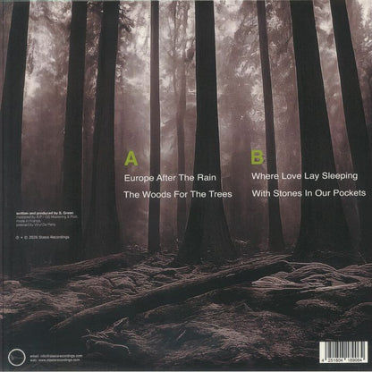 Francisco Foo – Europe After The Rain EP (12", Stasis, 2026) Back Cover