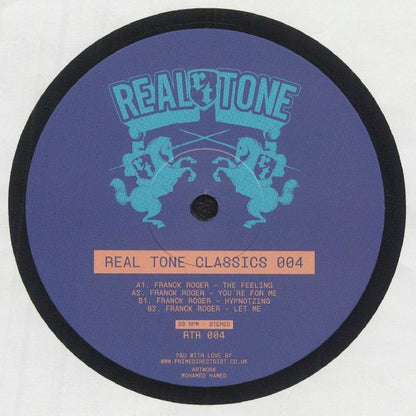 Franck Roger – Real Tone Classics 004 (12", Real Tone Records, 2025) back cover