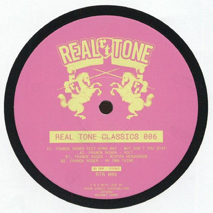 Franck Roger – Real Tone Classics 006 (12", Real Tone Records, 2026) Front Cover