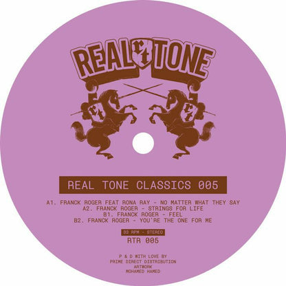 Franck Roger – Real Tone Classics Vol 5 (12", Real Tone Records, 2026) Front Cover
