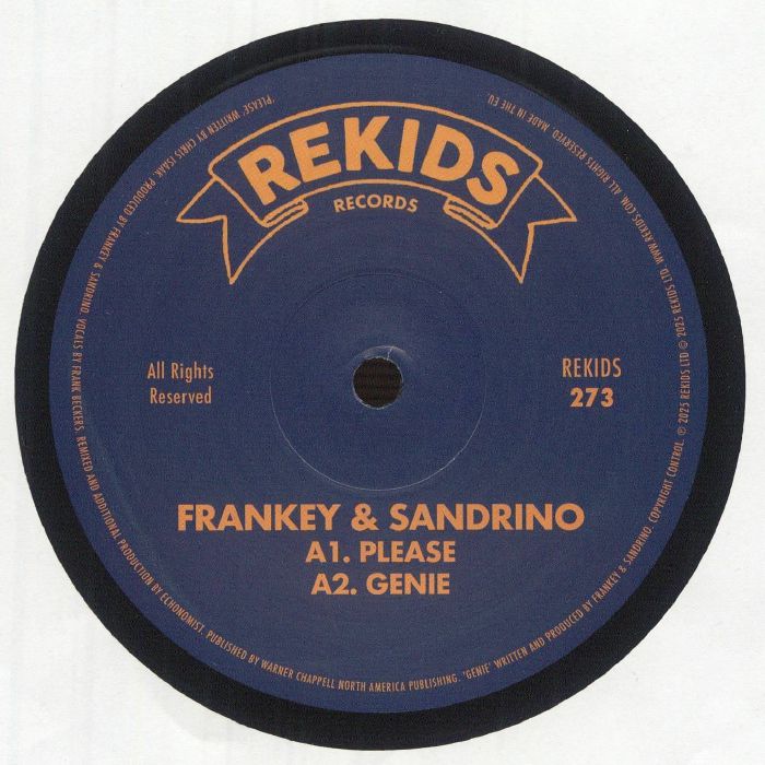 Frankey & Sandrino – Please EP (12", REKIDS, 2025) front cover