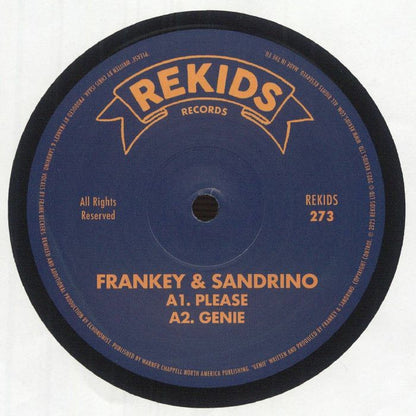 Frankey & Sandrino – Please EP (12", REKIDS, 2025) front cover