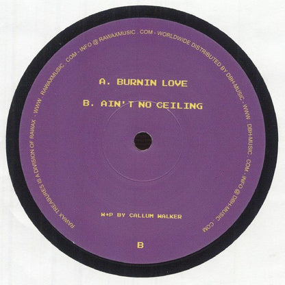 Fresh & Low – Burnin Love (12", Rawax, 2025) Back Cover