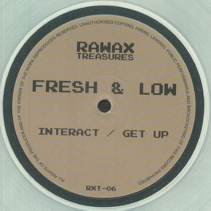 Fresh & Low – Interact (12", limited clear, Rawax, 2026) Front Cover