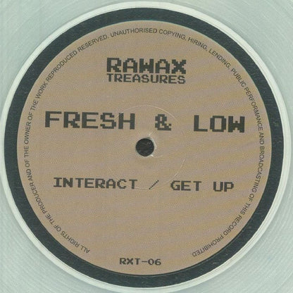 Fresh & Low – Interact (12", limited clear, Rawax, 2026) Front Cover