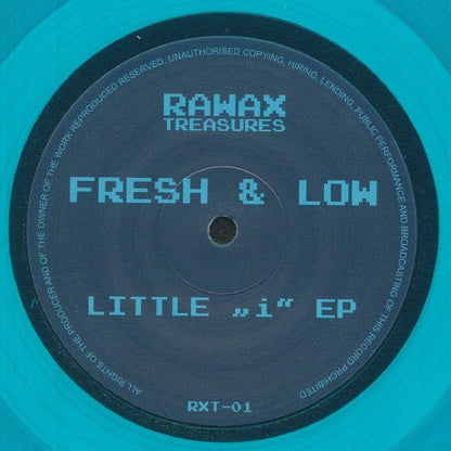 Fresh & Low – Little 'i' EP (reissue) (12", clear turquoise, Rawax, 2026) Front Cover