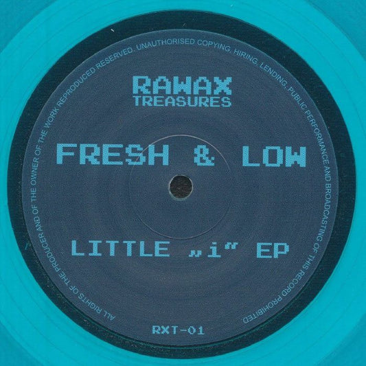 Fresh & Low – Little 'i' EP (reissue) (12", clear turquoise, Rawax, 2026) Front Cover