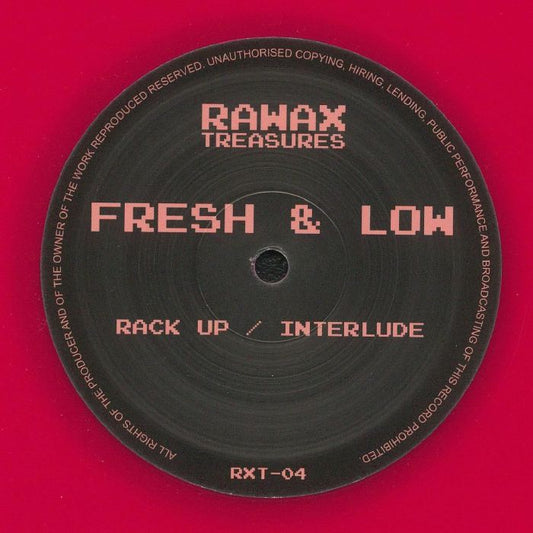 Fresh & Low – Rack Up / Interlude (12", Fuchsia, Rawax, 2024) Front Cover