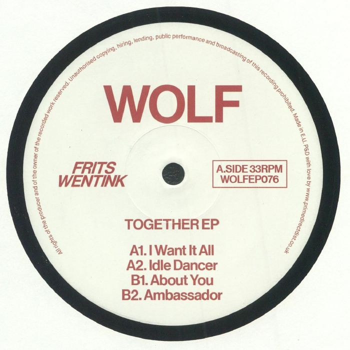 Frits Wentink – Together EP (12", Wolf Music Recordings, 2024) Front Cover