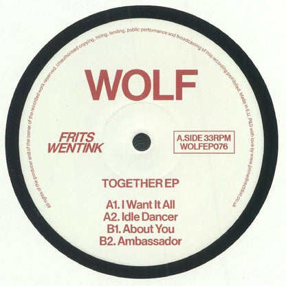 Frits Wentink – Together EP (12", Wolf Music Recordings, 2024) Front Cover