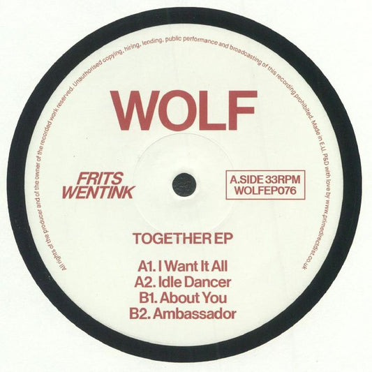Frits Wentink – Together EP (12", Wolf Music Recordings, 2024) Front Cover