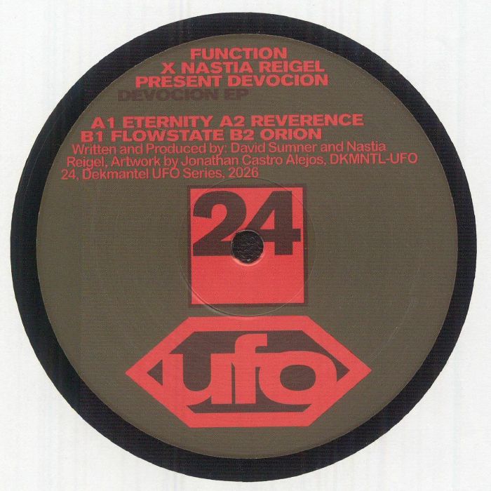 Function X Nastia Reigel Present Devocion – Devocion EP (12", Dekmantel, 2026) Front Cover